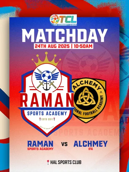 Matchday alert for our fiery clash against Alchemy IFA in The Community League.