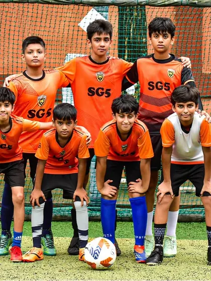Another one of our youth teams, ready and focused. We build teams that are united in their goals.