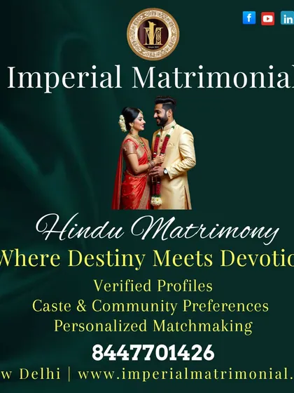 Hindu matrimony is where destiny meets devotion. We offer personalized matchmaking with verified profiles, respecting caste and community preferences.