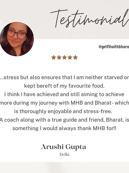 Arushi felt her journey was enjoyable and stress-free. She describes me as a true guide and friend, not just a coach.