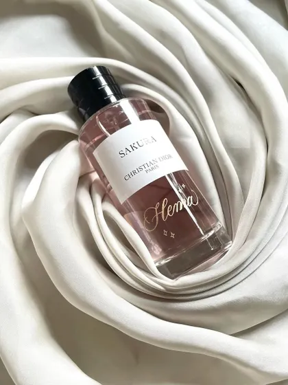 Hand-engraved for the OG dream girl, Hema Malini. It was an absolute honor to personalize this Dior Sakura fragrance for a true legend.