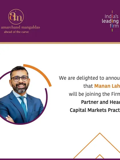 We are delighted to announce Manan Lahoty joining as Partner and Head of our Capital Markets practice, a key area that often intersects with regulatory disputes and litigation.