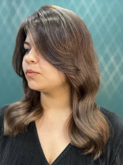 Another angle of the fabulous new hue, showing the soft waves and beautiful blend of colors.