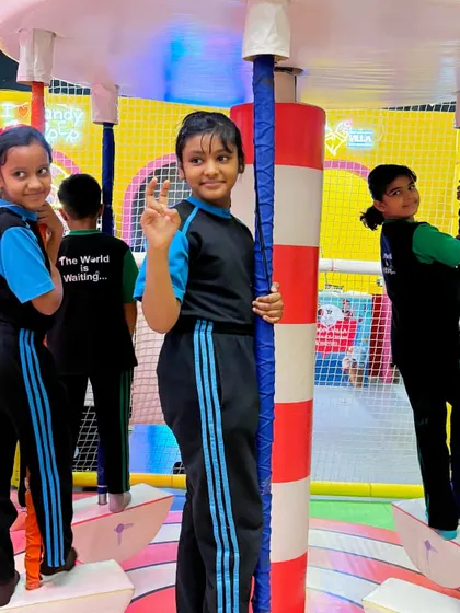 The soft play carousel is a gentle and fun ride for younger students, ensuring there's something for everyone.
