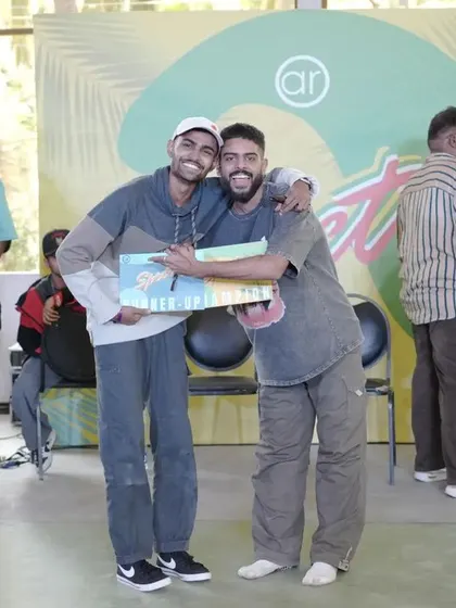 A moment of celebration for the winners at Spectra 2024.