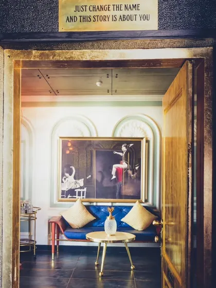 A detail of the doorway into one of my private rooms, inviting you into a world of stories and secrets.