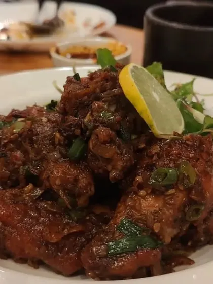 A delicious looking plate of our Axone chicken wings, captured by one of our foodie guests. We love seeing our food through your eyes.