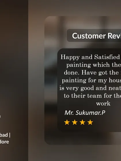 A satisfied customer gave us a 4-star review for their interior painting project. They were happy with the good and neat work our team delivered for their house.