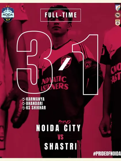 The final score of our first match. A 3-1 comeback win that shows our never-give-up attitude.