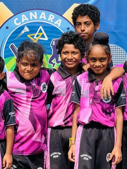 A close-up of some of our youngest players from the U-10 Dasara Cup team.