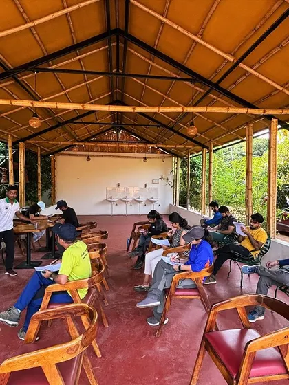 An exam session during our first aid training. We take certification seriously to guarantee a high standard of safety and care.