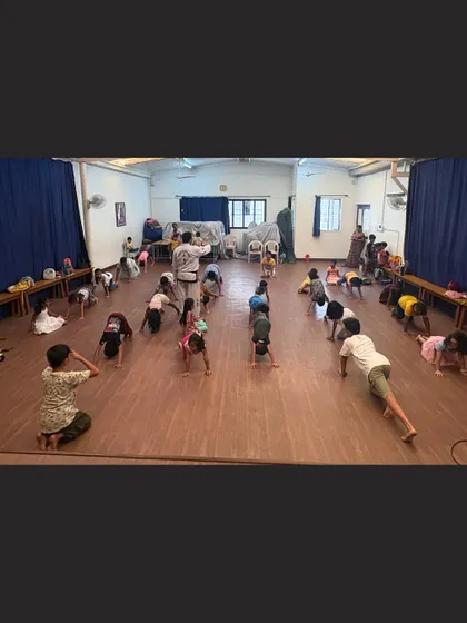 A glimpse into a typical training session at our Banaswadi dojang. Here, students of all ages learn foundational techniques, build physical strength, and develop mental focus under the watchful eye of our experienced instructors.