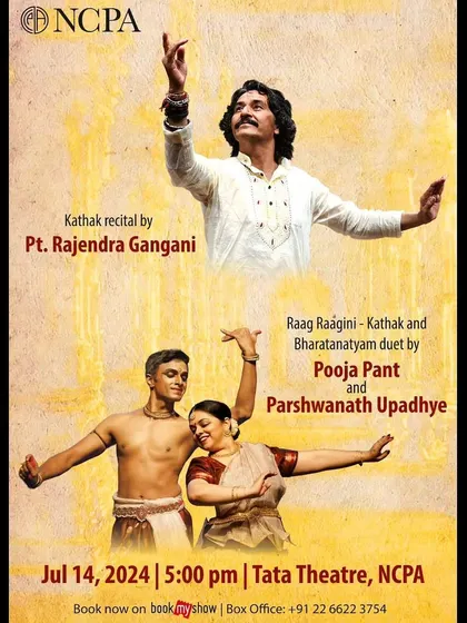 The official poster for our 'Raag Raagini' performance at the prestigious NCPA in Mumbai.