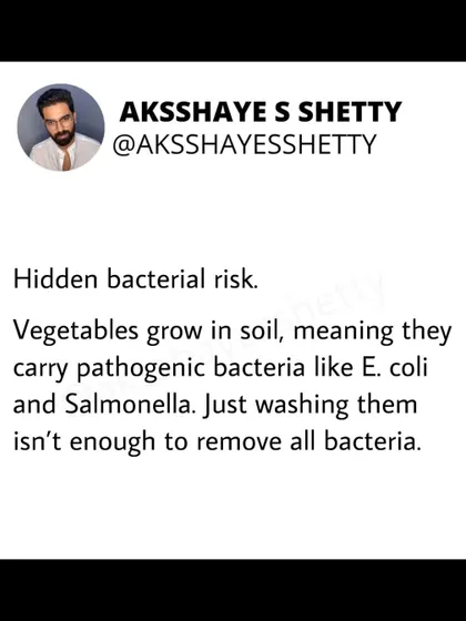 Drinking raw vegetable juice carries a hidden bacterial risk. Vegetables grow in soil and can carry pathogens like E. coli and Salmonella that aren't fully removed by just washing.