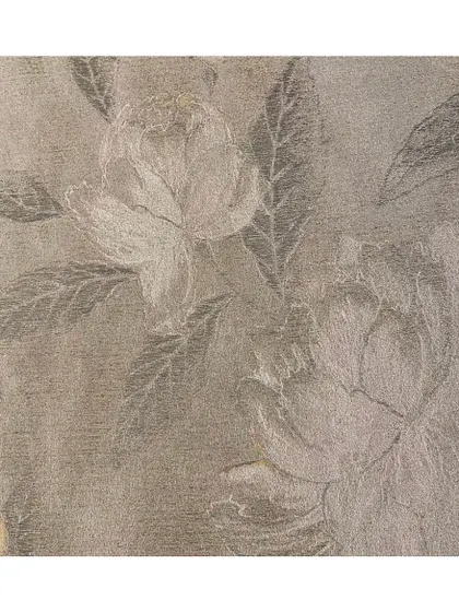 Intricate floral patterns in a subtle grey palette make this 'Floral Garden' fabric a perfect choice for a luxe bedroom or drawing room. The tone-on-tone design is elegant and sophisticated.