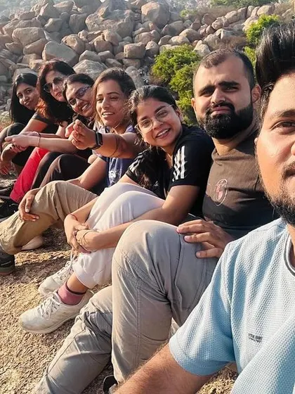 A fun selfie of the group during the Antaragange trek.