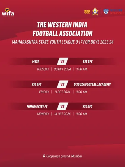 The second set of fixtures for the WIFA State Youth League, including a match against Mumbai City FC. These are the games our players train for.