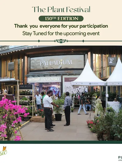The entrance to our festival at Phoenix Palladium, where the world of retail meets the world of nature in a unique and exciting blend.