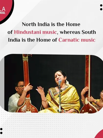 An image of a Carnatic singer in performance, illustrating the geographical origins of India's two classical music systems. I offer classes in both traditions.