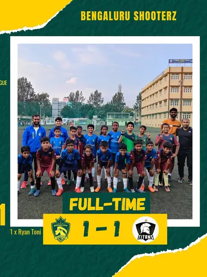 A hard-fought 1-1 draw for our U-11 team against Titans FA, with goalkeeper Hanish Reddy earning Player of the Match for his crucial saves.