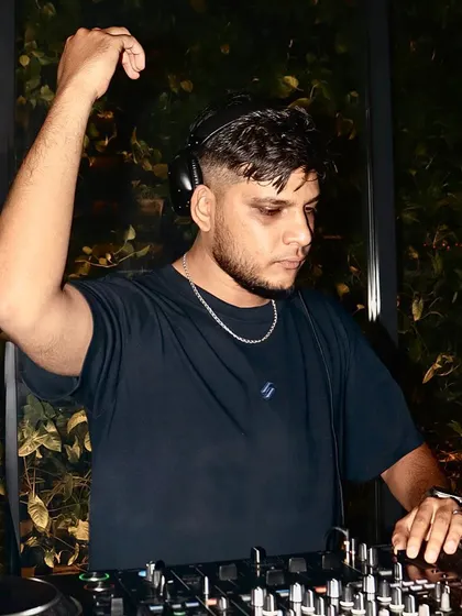 A candid portrait of me in the zone, lost in the rhythm of the music.