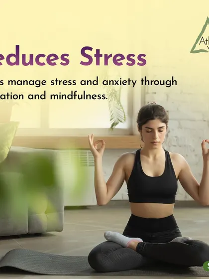 Yoga helps manage stress and anxiety through relaxation and mindfulness, key skills for navigating the pressures of your 20s.