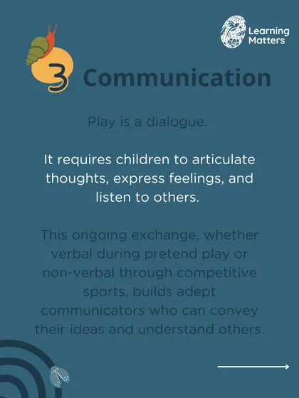 Communication: Play is a dialogue, requiring children to articulate thoughts, express feelings, and listen to others.