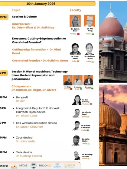 At the FUE Asia conference in Hyderabad, I had the honor of participating in a debate on cutting-edge innovations like exosomes. Presenting the science behind this promising technology to my peers is a responsibility I take seriously.