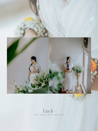 A duplicate of the artistic bridal portrait layout, perfect for telling the story of her getting ready.
