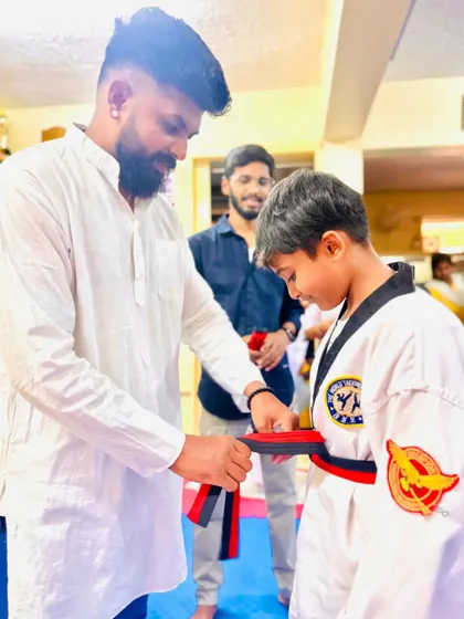 This student is one step closer to black belt.