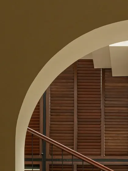 The elegant archways in Casa 503 are a key feature of its Spanish-inspired design. They frame views beautifully and create a graceful flow between spaces.