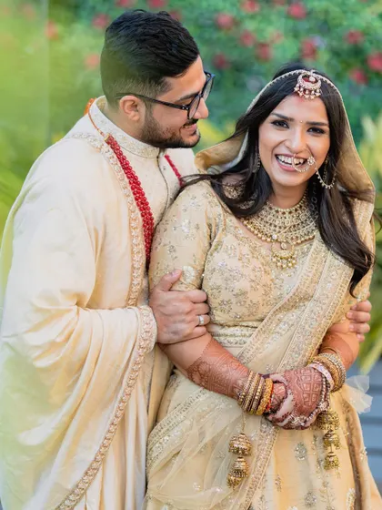 A candid shot full of laughter and joy. Capturing the fun and playful side of our couples is just as important as the romantic moments.