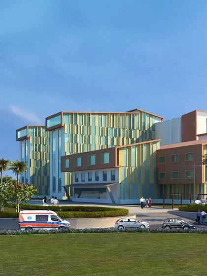 Following principles of climate-responsive architecture, the AIIMS Guwahati campus is designed to achieve a GRIHA 5-star rating. The tailored spaces cater to diverse users with innovative surroundings, enhanced circulation, and adaptable space planning.