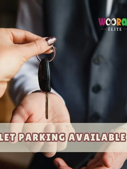 Hassle-free valet parking is available for all our events, adding a layer of convenience for you and your guests.