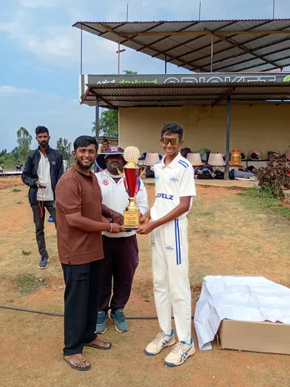 One of our U-15 champions holding the main trophy after a hard-fought win in the Eventistic Ventures Cup.