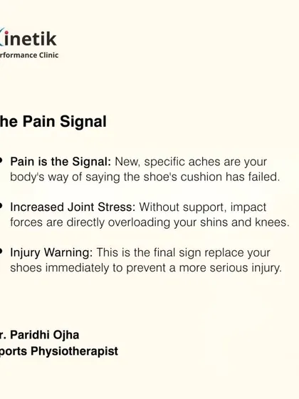 Pain is the final signal. If you start feeling new, specific aches in your feet, shins, or knees, it is a clear warning from your body that your shoes need to be replaced immediately.