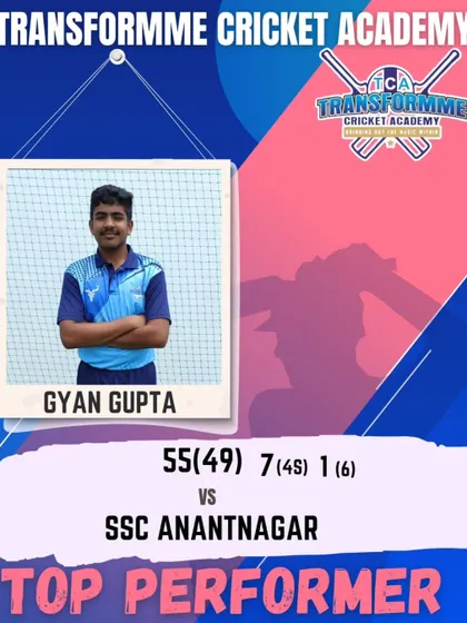 Gyan Gupta's brilliant fifty during the EV Cup 2025 tournament.