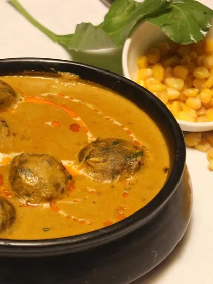 A delightful fusion of corn and spinach balls in a rich and flavourful gravy, my Corn Palak Kofta is perfect for a nutritious and delicious meal.