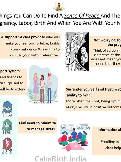 Finding a sense of peace is crucial. Simple things like creating a support system, surrendering to the process, and getting educated can transform your experience of pregnancy and birth.