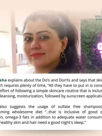 In the feature, I explained that great skincare doesn't require a lot of time, but consistent daily effort. A simple routine of cleansing, moisturizing, and sunscreen is key.