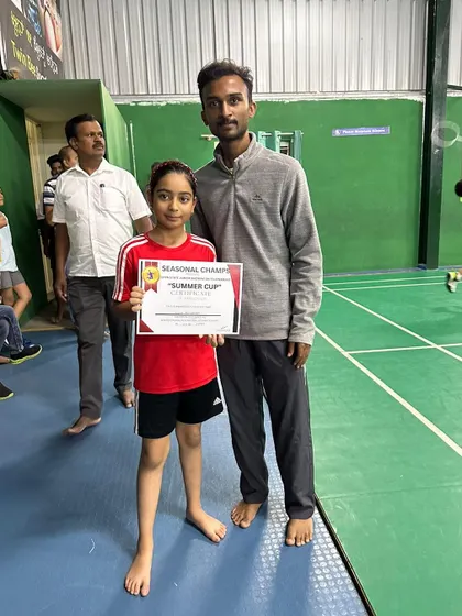 Congratulations to Ruhina Raichandani for reaching the semi-finals in the Seasonal Champs Summer Cup. A great performance.