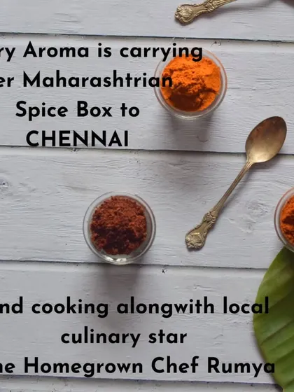 The announcement for my Chennai pop-up. I collaborated with a local chef to bring the bold flavours of Maharashtra to a new city.