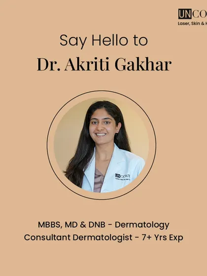 We are excited to welcome Dr. Akriti Gakhar to our team. She is a powerhouse in clinical and aesthetic dermatology with over 7 years of experience.
