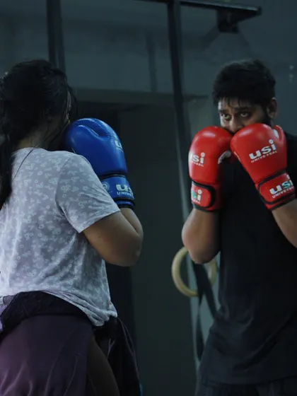 A husband and wife who train together. Boxing can be a great way for couples to build a different kind of connection.