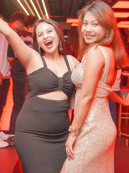 Dressed to impress and ready to dance the night away.