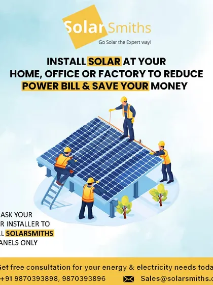I install solar at your home, office, or factory to reduce your power bill and save you money. Ask your installer for my panels only to ensure quality.