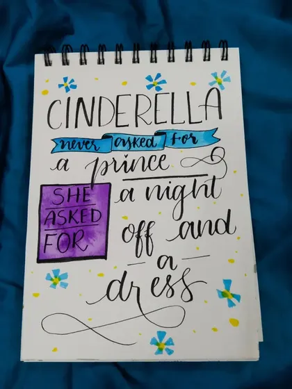 A fun take on a classic fairytale: "Cinderella never asked for a prince, she asked for a night off and a dress."