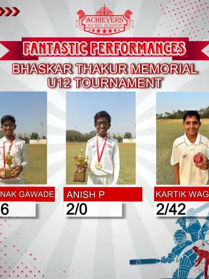 Top bowling performances from our U-12 players in the Bhaskar Thakur Memorial Tournament.