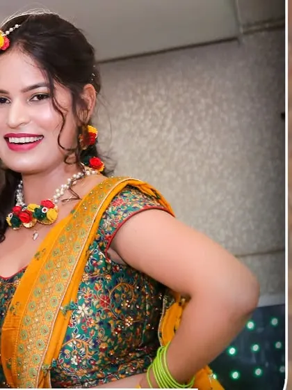 Candid shots of the bride dancing and enjoying her pre-wedding ceremony.