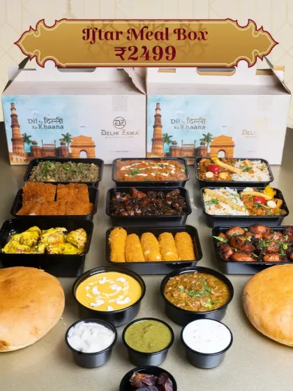 Our Iftar Meal Box, serving 5-6 people, is packed with delicious flavors to make your Iftar truly memorable.
